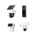 Dual Camera, SoloCam S340, Video Doorbell E340, Indoor Cam S350 with Floodlight Camera E340 Wired